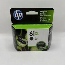 HP 61XL Black High Yield Original Ink Cartridge CH563WN 140 Genuine OEM New
