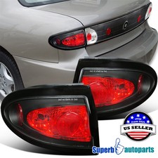 Fits 2003-2005 Chevy Cavalier Tail Lights Rear Brake Lamps Kit Black Leftright