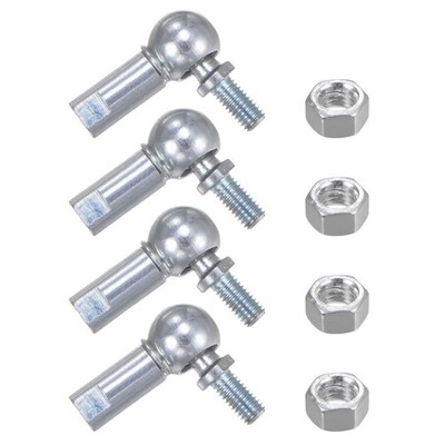 uxcell 4pcs CS8 M5 Angle Ball Joint, M5x0.8 Right Hand Thread, A3-Steel Self-lub