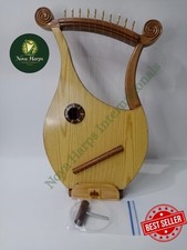 King David  s 10-String Kinnor Style Harp   Biblical Lyre with Free Accessories