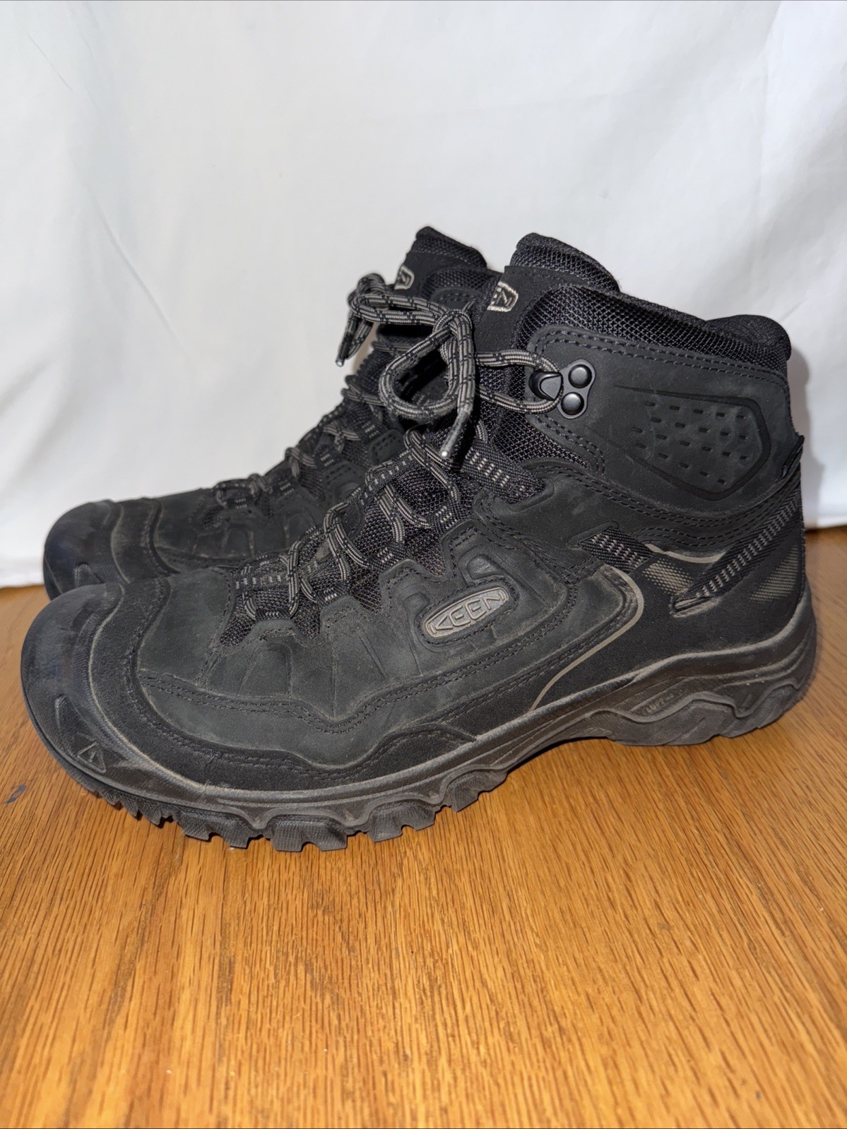 Stivali da trekking Keen uomo Targhee IV Mid impermeabili tripla pelle nera taglia 10 5