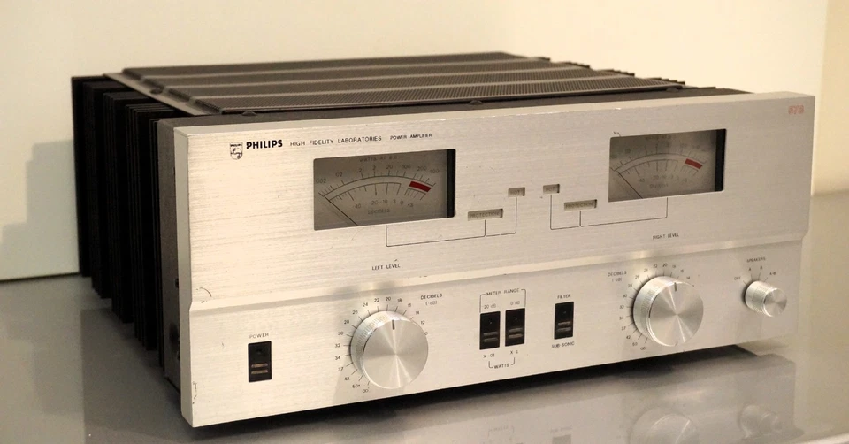 Philips Laboratories AH-578 Power Amplifier (USA 1979) DEFEKT !