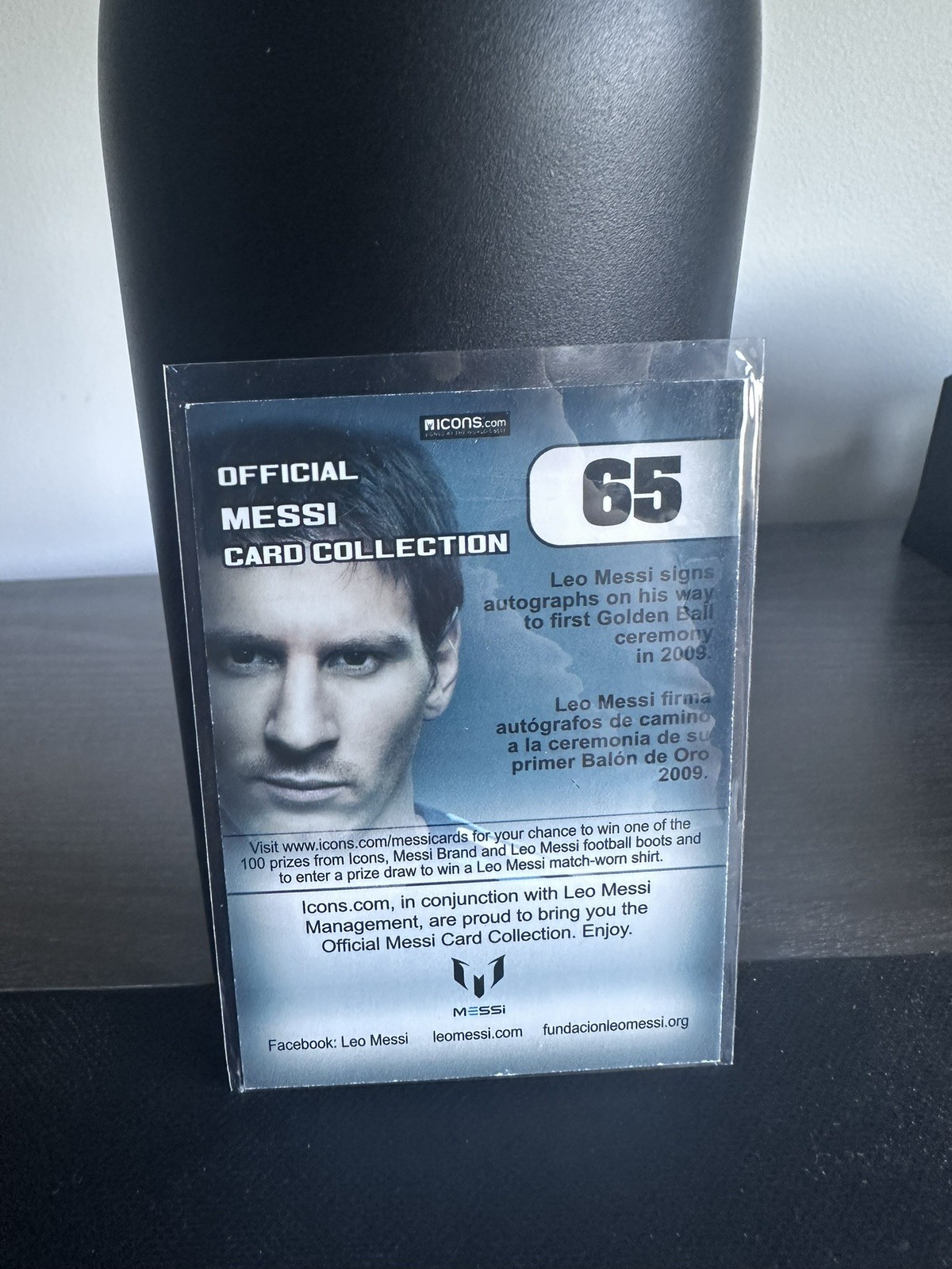 2013 Icons Official Messi Card Collection Limited Lionel Messi #R65  view 2