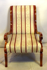 Prächtiger Kirschbaum-Sessel, Stil Biedermeier...   -A-