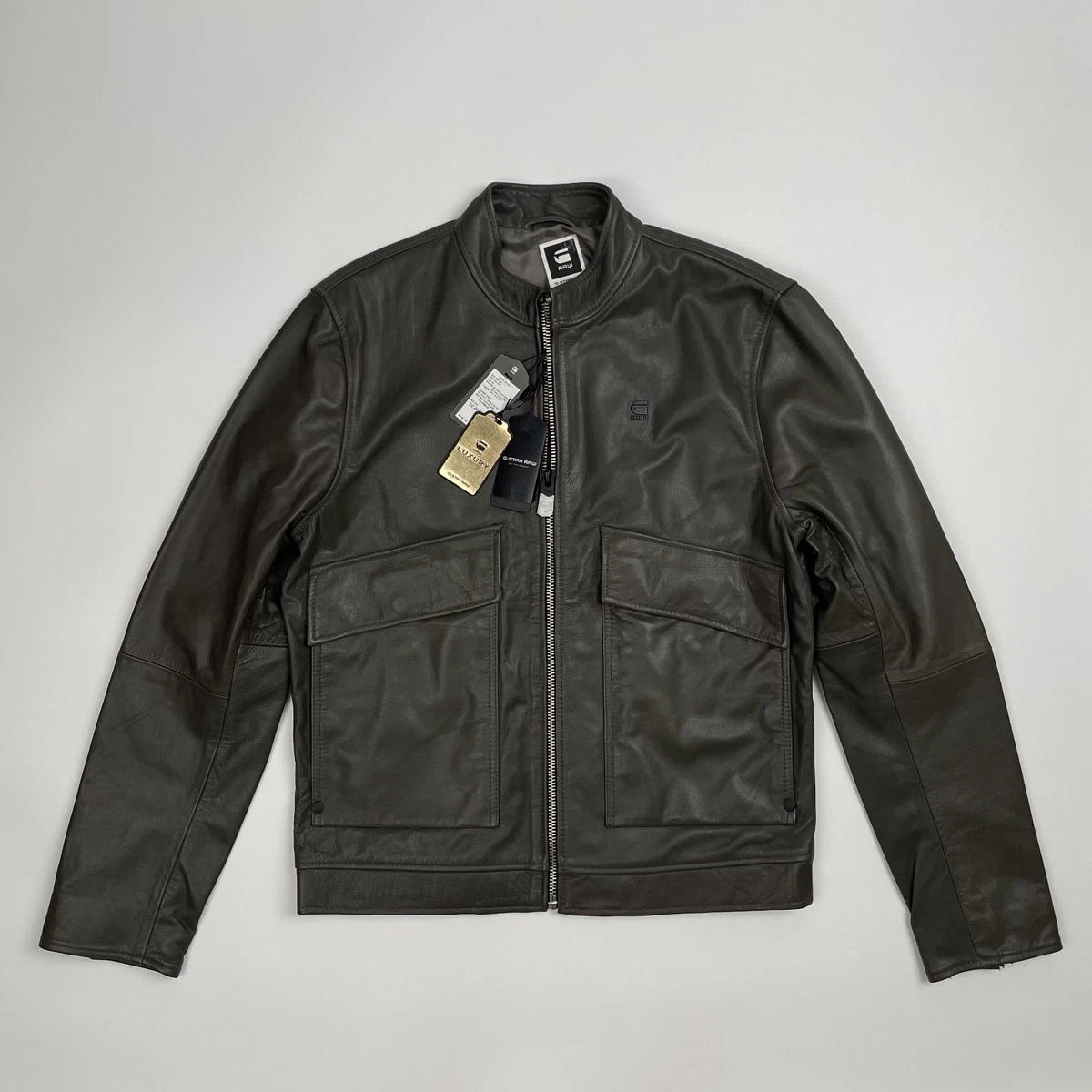 g star raw leather jacket products for sale | eBay