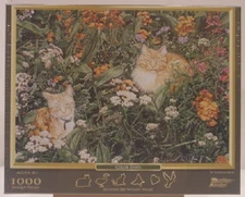 PASTIME PUZZLES 1000 PC. JIGSAW PUZZLE WHIMSY PIECES COLOR SPOTS CATS MIMSB
