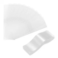 400Pcs Clear Perforated Shrink Band 118x40mm Fits Cap Diameter 70-74mm