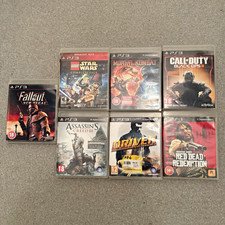 PS3 game bundle : mortal Kombat, fallout new vegas, red dead redemption 7 games