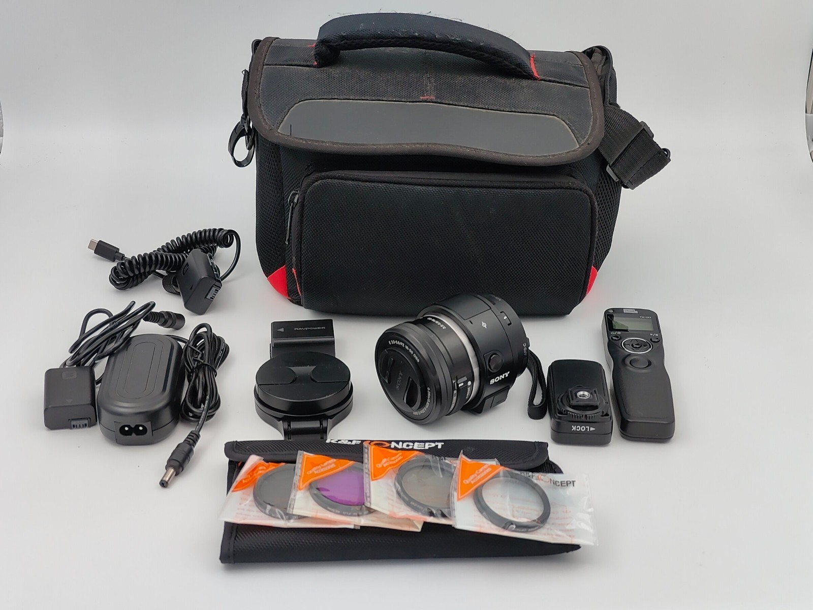 Sony ILCE-QX1 Lens-Style Camera + 16-50mm PZ Lens Bundle APS-C E-Mount Kit