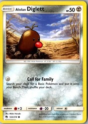 Alolan Diglett - 122/214 - Lost Thunder - Common