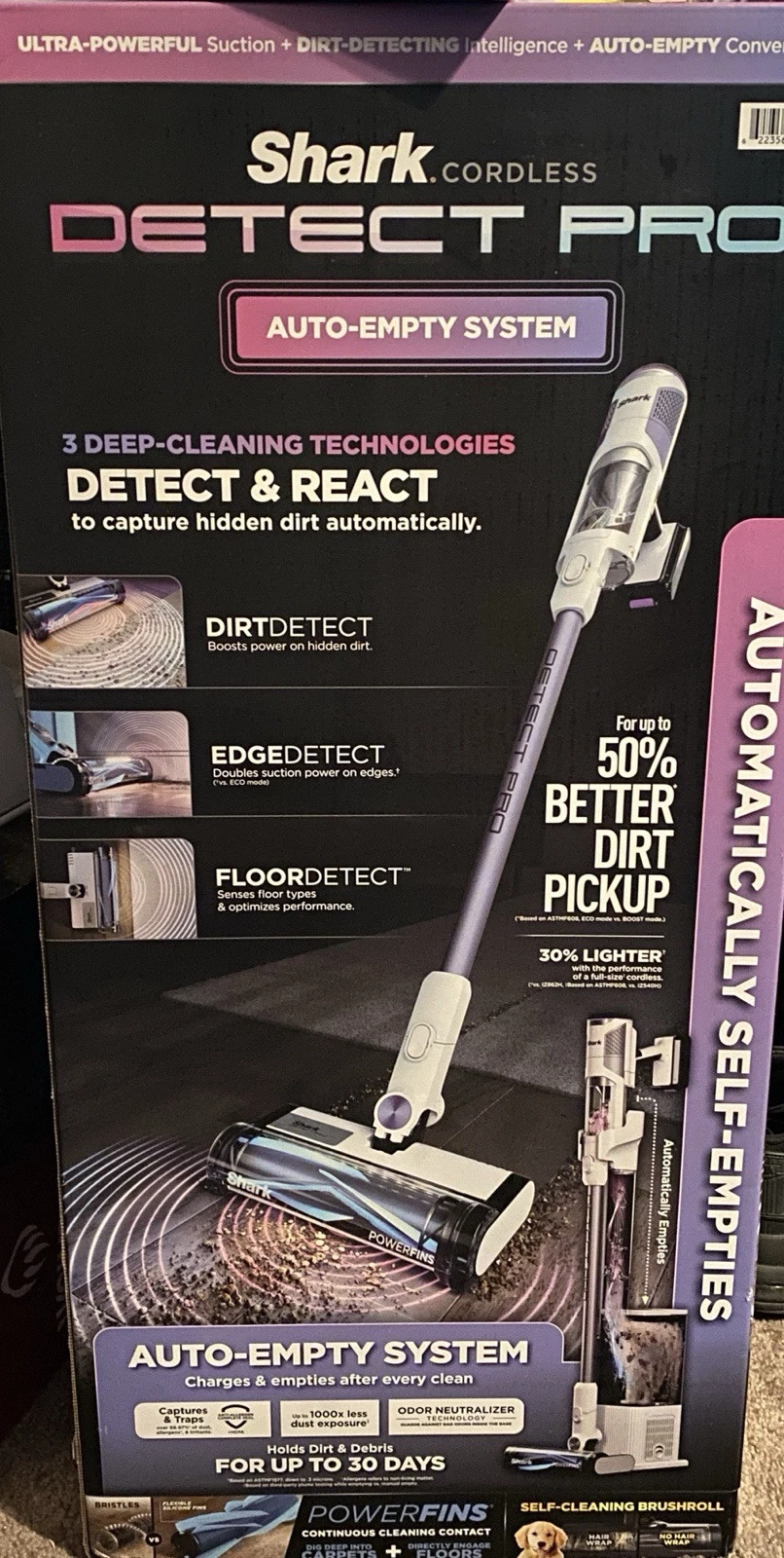 NEW Shark Detect Pro Auto-Empty Cordless Bagless HEPA Filter Stick Vacuum IW3511
