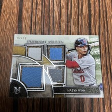 2025 Topps Museum Collection Masyn Winn Primary Pieces Quad Relic / 99 Cardinals