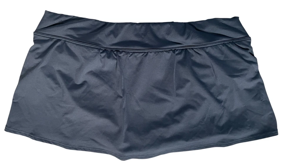 Lands End Women's Plus Size 16P Solid Black Swim Suit Skirt Skort Botttoms - Image 4 of 4