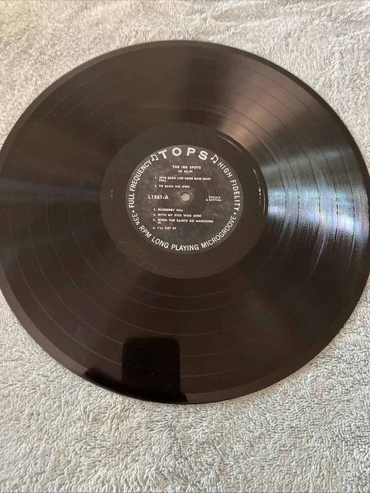 The INK SPOTS Hi-Fi Tops L1561 Vinyl Mono LP Record Album 33 1/2 RPM Foto 3 de 4