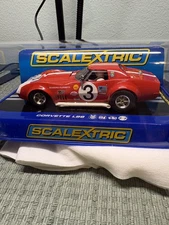 scalextric 1/32 slot cars #C3229 Chevrolet Corvette Stingray 1968 L88 Coupe No.3
