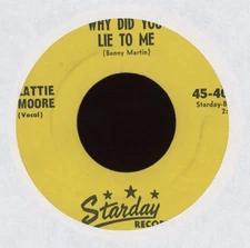 Lattie Moore - Why Did You Lie To Me on Starday Rockabilly 45