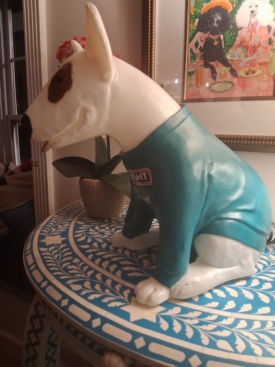 Spuds Mackenzie Bud Light Bar light Blow Mold 1987 First Edition