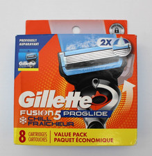 Gillette Fusion5 Proglide Chill 8 Pack Razor Cartridges - NEW 2.62 per gallon