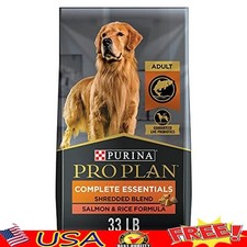 Dry Dog Food Salmon Rice Shredded Blend Probiotics Digestive Health 33lb New