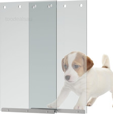 2 Pack Dog Door Replacement Flaps Size 9 3/4" x 17", 9.75"x 9.75x17 Inch