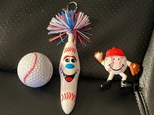 Baseball Themed Golf Package - Golf Ball, Pen, and Ball Marker