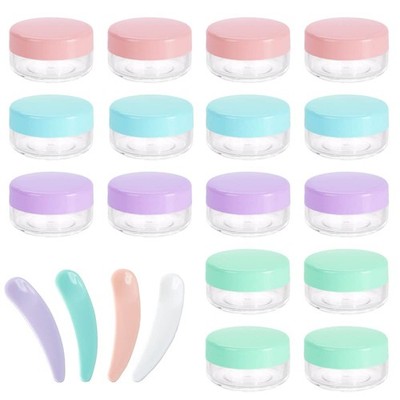 XHNFCU 16 Stück 10 Gramm/10ml leer [Color_1], [Color_2], [Color_3], [Color_4] 