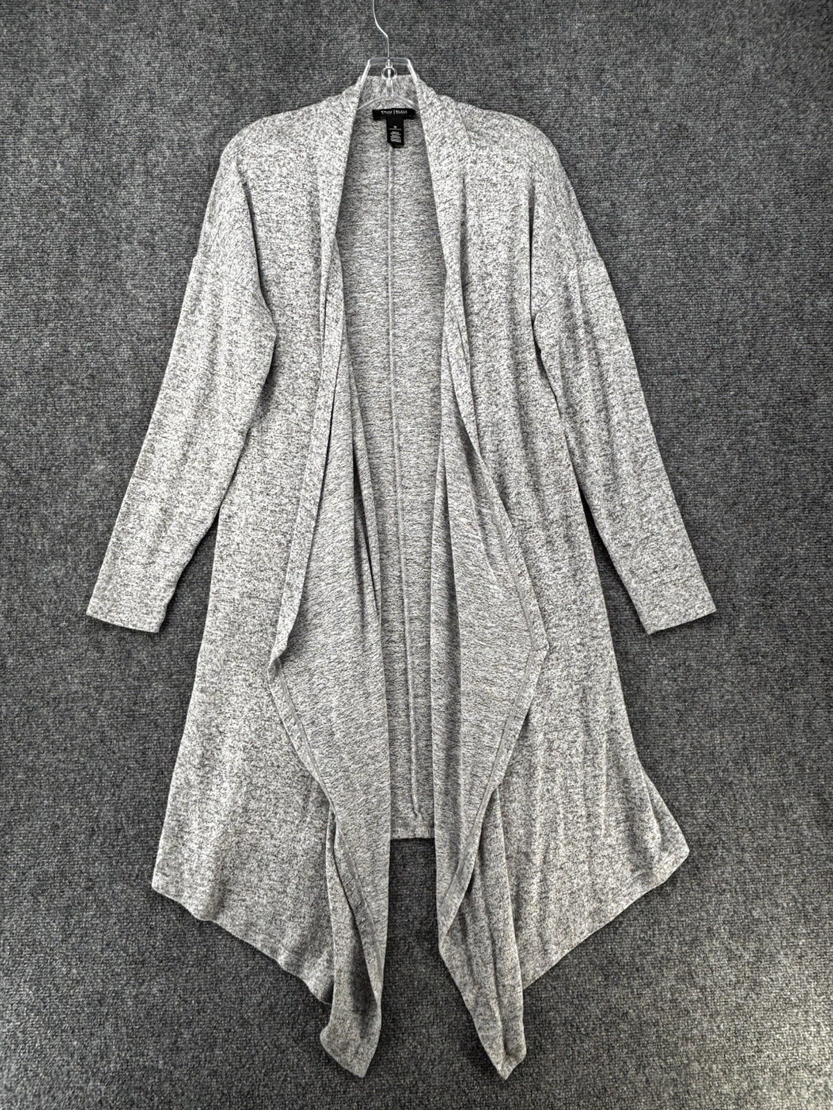White House Black Market Long Gray Cardigan Sweater Women’s Medium Casual Career