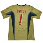 Autographed/Signed Gianluigi Buffon Italy Gold Soccer Futbol Jersey Beckett COA