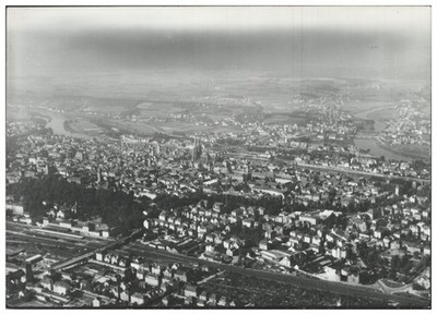 ZA-0565/ Regensburg  Foto Luftbild 18 x 13 cm 1956