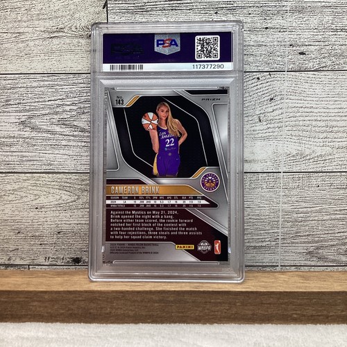 2024 Panini Prizm WNBA Cameron Brink #143 Orange Ice Prizm (RC) PSA 9 - Foto 3 di 3