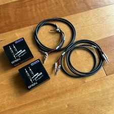 BJ Electric speaker cable 1.5 in with Oyaide rhodium banana plug