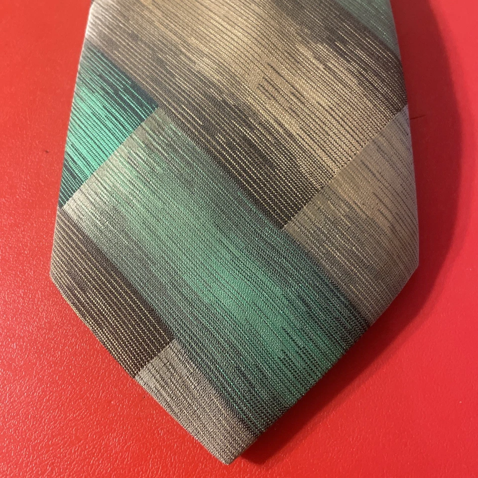 复古 EUC 70 年代 Wemlon By Wembley 男式领带涤纶宽复古迪斯科 — 第 2/4 张图片