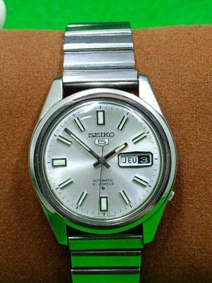 SEIKO5 セイコー5 稼働品 vintage SEIKO 5 watch Automatic 21 Jewels Japan Day / Date