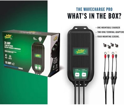 Battery WaveCharge Pro 30 3 Bank On-Board Battery Charger &Maintainer 10A x 3