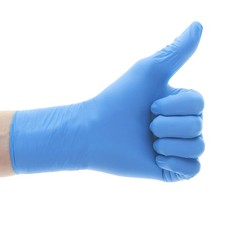 Aira 119302 PurGuard Nitrile Exam Gloves Blue Medium Latex Free 300/Bx