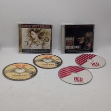 Lot of 2 TAYLOR SWIFT KARAOKE CD's - RED Fearless