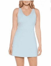 GAPFit Women's XL Moisture Wicking Shelf Bra Active Tank Dress Light Blue NWT