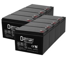 Mighty Max 12V 7Ah Compatible Battery for APC UPS RBC12 RBC26 RBC27 - 8 Pack