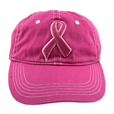 Adult BREAST CANCER AWARENESS CAP Pink - OSFM - Adjustable