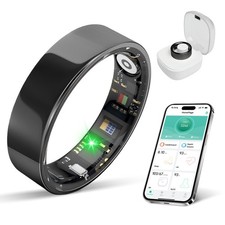 Smart Ring for Women Men, Health Tracker with Sleep Exercise Monitoring, iO...