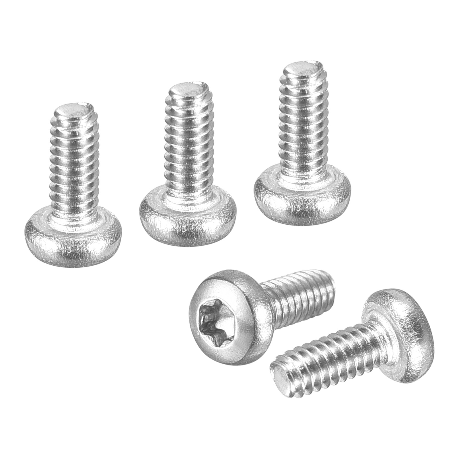 M2x5mm Pan Head Torx Security Screws - 200Pack - Stainless Steel - Silver