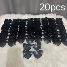 20pcs Heart-Shaped Fashion Glasses Perfect for Weddings Birthdays Honeymoon Grad