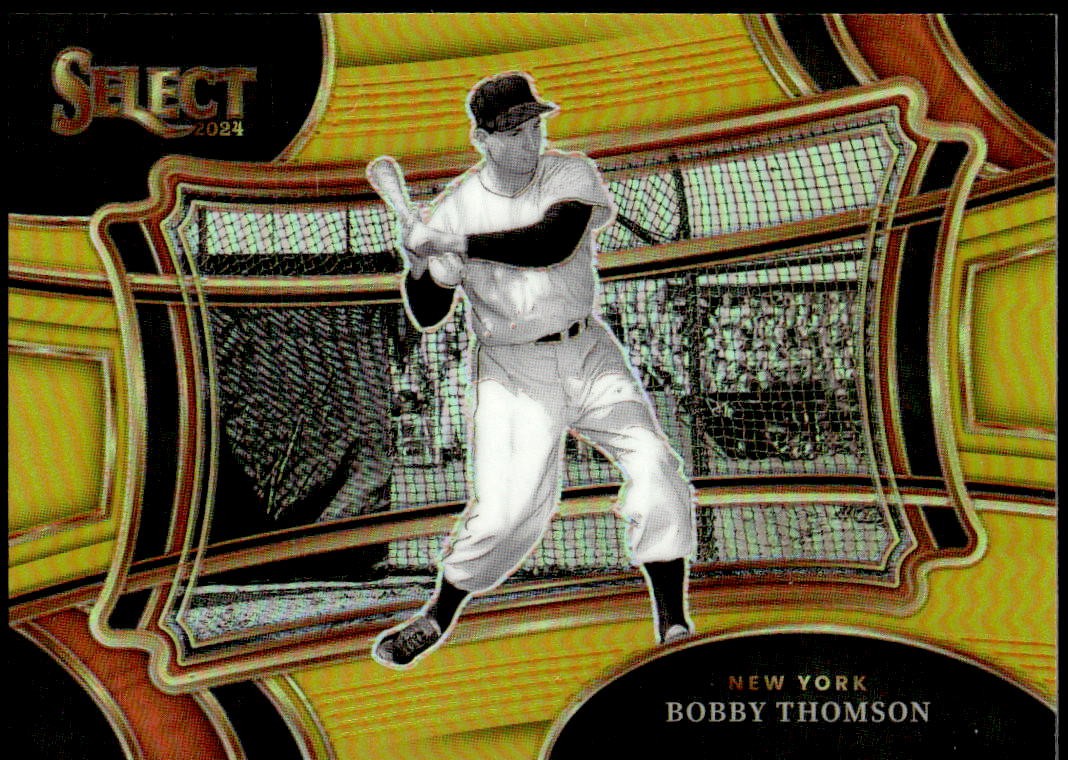 2024 Panini Select #41 Bobby Thomson Gold Prizm #/10 Diamond Level G2