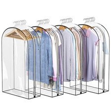 Clear Garment Bags for Hanging Clothes 10  Gusseted, Suit Bags for 40 inch