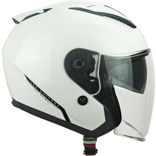 Casco Jet CGM 130A Daytona Mono Bianco Doppia Visiera Omologato ECE 22.06 - XL