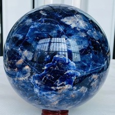 Natural Blue Sodalite Crystal Ball Healing Gemstone Quartz Stone Sphere