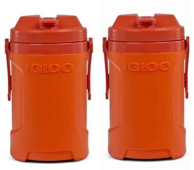 X2 IGLOO Latitude Half Gallon Cooler Jug PORTABLE BEVERAGE Container Orange  NIB