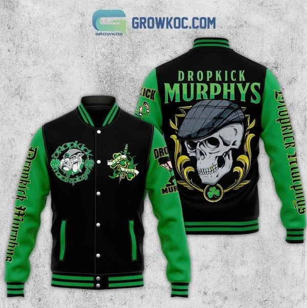 Dropkick Murphys Shamrocks Personalized Baseball Jacket
