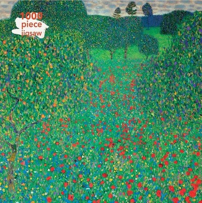 Adult Jigsaw Puzzle Gustav Klimt: Poppy Field Flame Tree Publishing