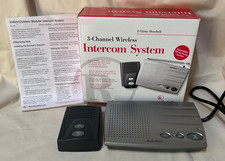 RadioShack 43-3101 Wireless 3-Channel A-B-C Intercom System Silver Works Tested